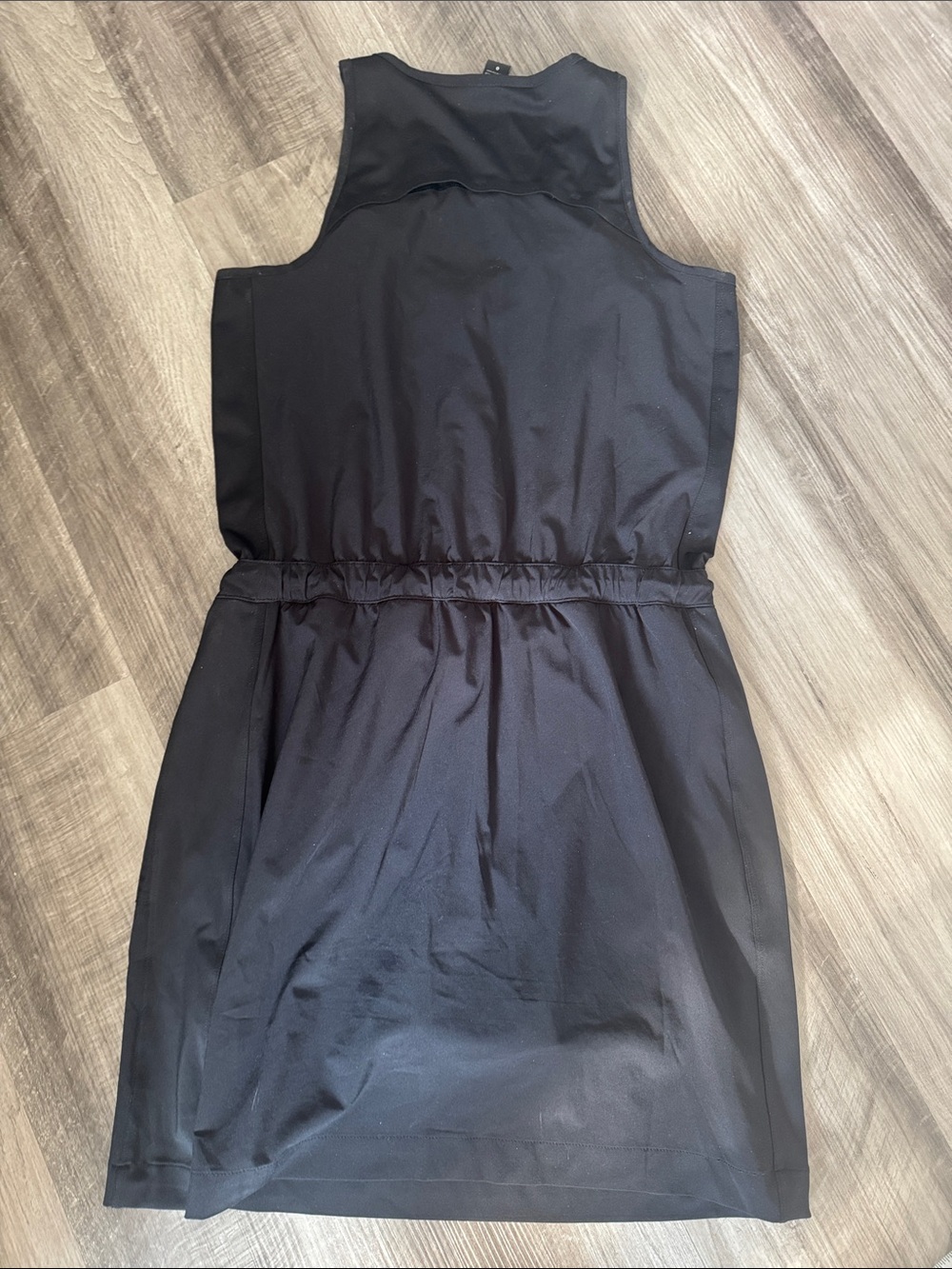 Athleta Black Expedition Sleeveless Zip Front Drawstring Waist Athletic Dress 0 - Picture 7 of 7